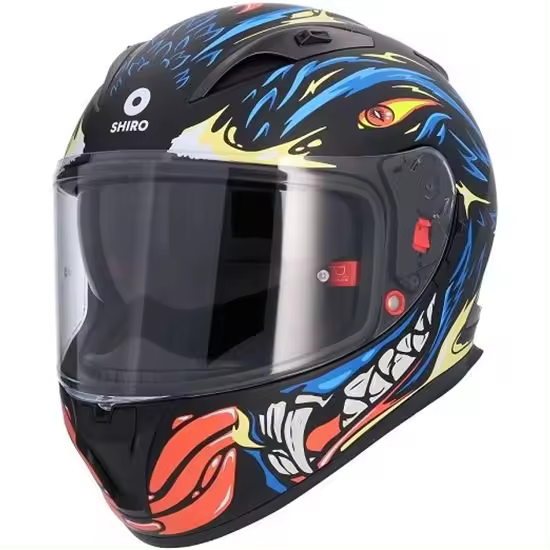 SHIRO SH-605 RAPAZ NEGRO AZUL MATE CON GAFAS - 1