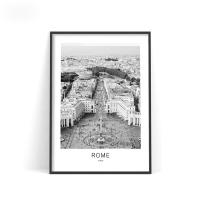 Arte En Lienzo De Ciudades Del Mundo En Blanco Y Negro: París Barcelona Berlín Paisajes Para Decoración De Paredes Del Hogar - details 3