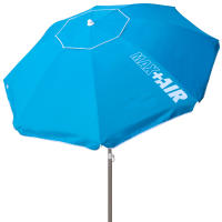Aktive - Sombrilla playa antiviento 180 cm, 200 cm o 220 cm, Max Air, color azul, forma octogonal, poliéster con protección UV50 y revestimiento plateado, aluminio, 8 varillas fibra vidrio, mástil inclinable Ø28/32 mm, incluye funda, ventilación superior - details 0