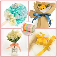 Set De 5 Rollos De Cinta De Seda 2.5 Cm X 22 M Para Cumpleaños Boda Regalos De Cumpleaños Cinta De Seda Para Embalaje De Regalos - details 2