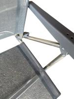 Silla Alta plegable de playa con Cojin estructura de aluminio y tejido Textileno, transpirable y fresco, 7 posiciones 65 x 65 x 118 cm - Maxia Market - details 6