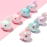 10pcs Bolas De Acrílico En Forma De Delfín Para La Creación De Joyas DIY Pulseras Collares Hallazgos Colores UV - details 2