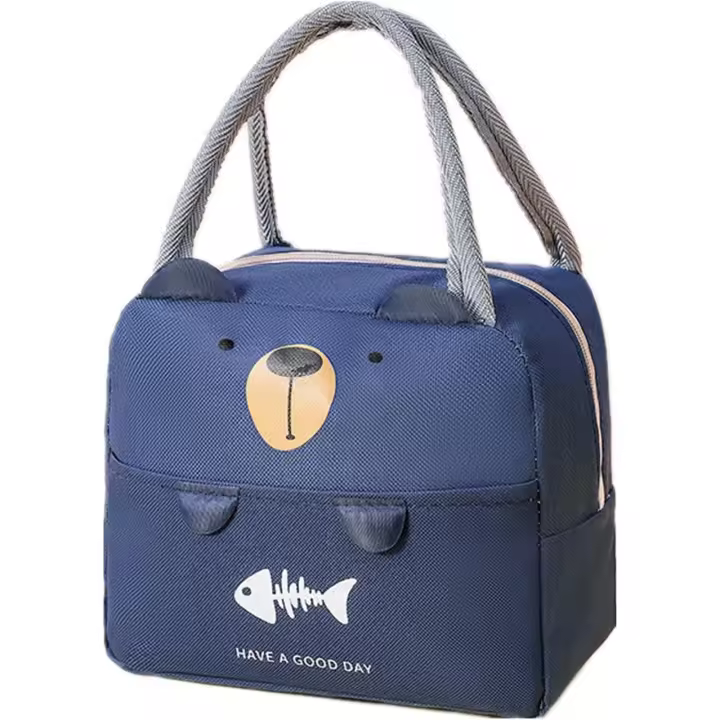 Bolsa De almuerzo, Bonita lonchera de cartón, Bolsas reutilizables para el almuerzo, Bolsa de almuerzo impermeable, plegable para Mujeres Bolsa de almuerzo, niños - 1