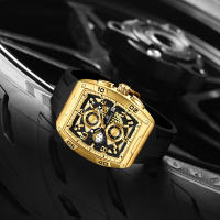 Reloj De Cuarzo Para Hombre NAVIFORCE Diseño Oro Multi-función Resistente Al Agua Con Manos Luminosas Y Correa De Silicona Estilo Casual - details 7