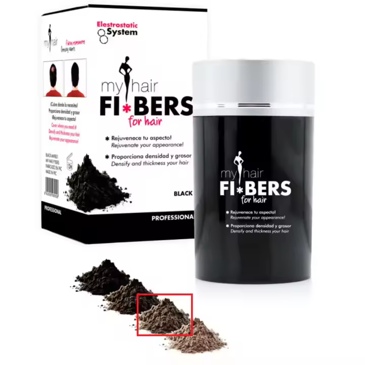 Fibras Capilares For Hair MY HAIR FIBERS Professional 22gr - Color: Medium Brown (Castaño Medio) - 1