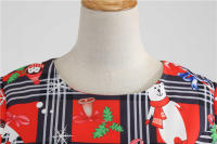 Vestido Midi Vintage Elegante Para Fiesta De Navidad Mujer Con Cintura Alta Manga Corta Vestido De Promoción Jurk Robe - details 19