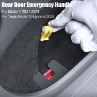 2pcs Cuerda De Emergencia Para Puerta Trasera De Seguridad Para Tesla Model3/Y Botón De Puller Mecánico Manija Accesorios De Coche - details 6