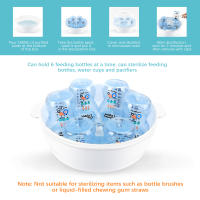 Esterilizador De Vapor Para Botellas De Bebé Con Soporte Y Caja De Almacenamiento BPA Free Microwavio Temporizador De Tiempo De Esterilización - details 4