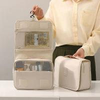Bolsa De Maquillaje Para Viaje Resistente Al Agua Organizador De Toallitas Neceser Con Gancho Para Baño Almacenamiento De Maquillaje Para Mujeres - details 0