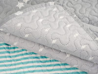 DEKORA SOUL - Colcha Bouti Reversible Bicolor Lisa o Estampada para Cama 80/90/105/120/135/140/150/160 cm - 100% Microfibra Extra Suave, Cubrecama Ligero para Primavera, Verano y Entretiempo - Incluye Funda de Cojín - details 3