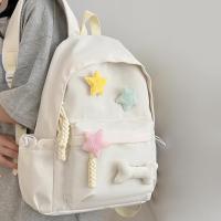Mochila para Niños Bonita y Bonita PARA EL Campus de Color Sólida en Nailon - details 0