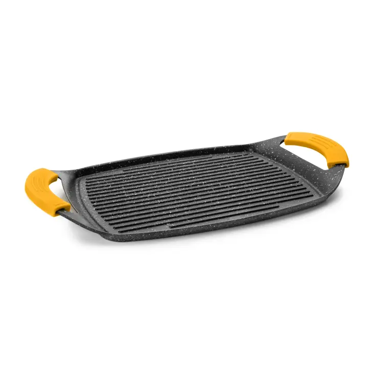 IBILI  406029  GRILL PLANCHA ONDUL BASIC STONE 36X22,50 - 1