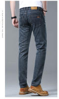 Jeans De Primavera Para Hombre Color Azul Claro Estilo Slim Tejido Elástico Materiales Suaves Pantalones Clásicos Casuales - details 14