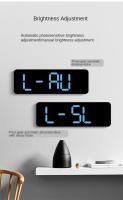 Reloj De Alarma Digital LED Con Mostrador De Temperatura Humedad Y Día Semanal Ajustable Brillo Para Hogar Y Habitación - details 4