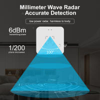 Sensor De Movimiento De Presencia Humana Tuya Smart Life ZigBee/Wifi 5.8G/24G Con Deteción De Luminosidad Y Distancia Para Alexa Google - details 4