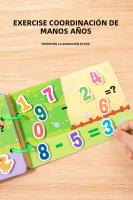 Libro De Actividades Para Niños 1pc Enseñanza Montessori De Pegatinas Y Operaciones De Papel Tablero De Operación Libro De Aprendizaje Para Bebés Y Niños - details 7