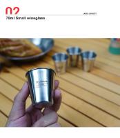 Juego De Copas De Acero Inoxidable 304 Para Camping Y Viajes 4/6/8PCS Copas Portátiles Para Agua Café Cerveza Picnic Barbecue - details 8