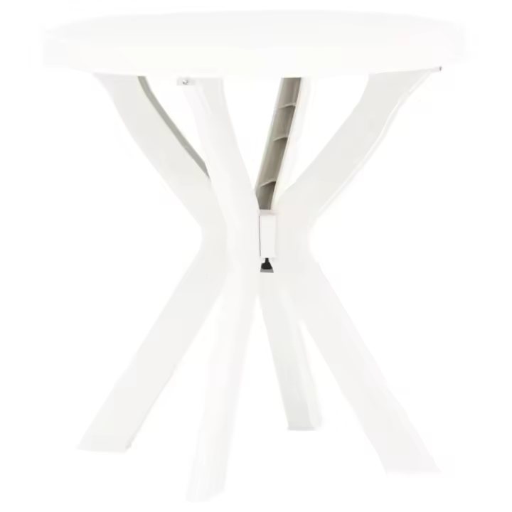 Mesa bistro blanca plástico Ø70 cm - 1