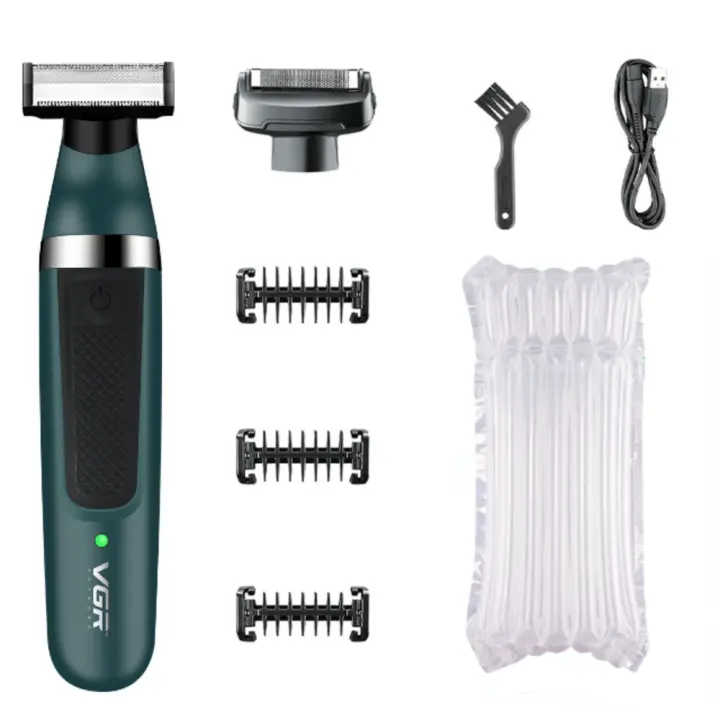 VGR Razor Máquina De Afeitar Eléctrica Profesional Para Hombres Impermeable Con Trimmer De Barba 2 En 1 Recargable V-393 - 1