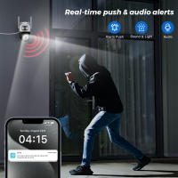 Cámara IP BESDER 8MP Wifi 4K Doble Lente Exterior Vigilancia CCTV Seguridad Visión Nocturna 5G Hz Wifi Automática De Seguimiento - details 9