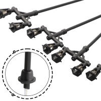 10x Luces De Calle Para Modelo Escala 1:100 Lámpara De Jardín Patio Escenario De Tren 60mm Accesorios De Disposición 3V Suministro - details 5