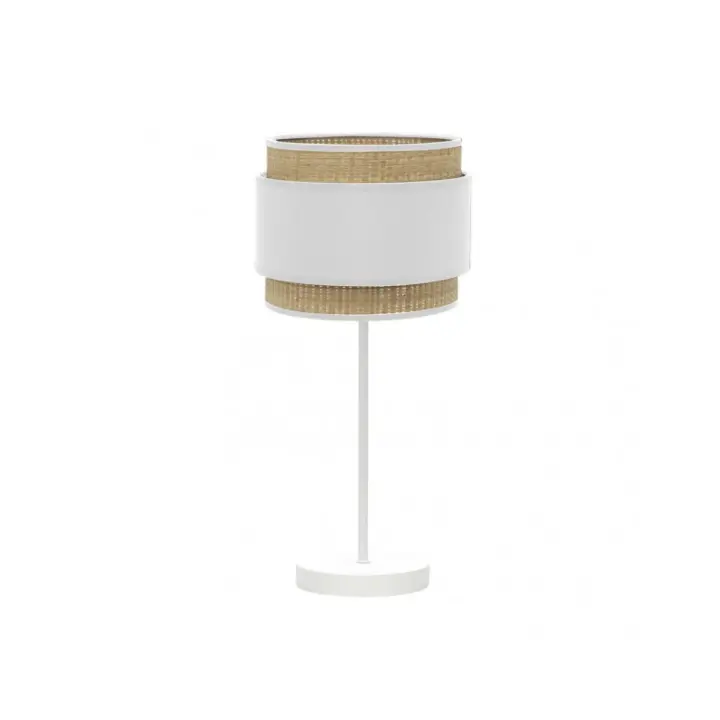 Fabrilamp - Sobremesa Alto Kandy 1xe27 Natural/blanco 67x30x30 Cm - 1