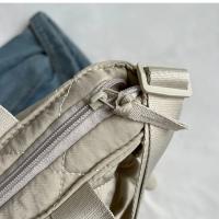 Bolso Grande Para Mamá De Algodón Con Gran Capacidad Para Bebé Diaper Bolsa De Compras Materna Estilo Messenger Cierre De Cremallera - details 7