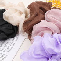 Diadema Elástica Para Mujer En Organza Multicolor Con Nudo Scrunchie Accesorio De Cabello Para Moño Y Cola De Caballo Fashion Headwear - details 5