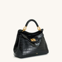 Bolso De Hombro Para Mujer JW PEI 2025 Nueva Canvas Marrón Con Cierre De Cerradura Lucía Bolso Bandolera De Lujo Para Seniors - details 3