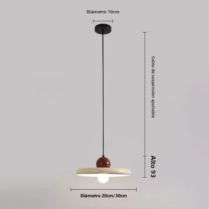 Lámpara Colgante LED Moderna Y Minimalista En Forma De UFO Circular Para Restaurante Mesa De Comedor Barra Iluminación Metal - 1