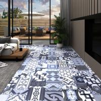 vidaXL 20x Tarimas Autoadhesivas PVC 1,86 m² Estampadoeado Lama Baldosa Color Estampado de color,  Estampado liso,  Negro y mas - details 0