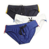 Bragas De Natación Para Hombre Con Pequeño Push-up Y Cierre De Cremallera Estilo Low-Waist Traje De Baño Sexy Para Playa Y Surf Material Poliéster Y Spandex - details 9