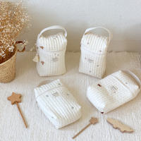 Bolso De Pañales Reutilizable Para Mamá Con Bordado Organizador De Bolsa Para Bebé Recién Nacido Caddy Para Botellas Y Artículos Maternales - details 0