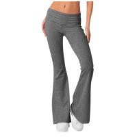 Pantalones Largos Para Mujer Leggings Elásticos De Talla Alta Estilo Athleisure Yoga Fitness Pantalones Bell Bottoms Para Verano - details 3