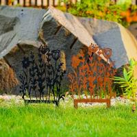 Juego De 12 Palos De Jardín De Metal Rustico En Acrílico Amarillo Para Amantes De Las Plantas Decoración Vintage Al Aire Libre - details 2