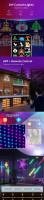 Luz De Cortina Inteligente LED RGB Bluetooth Control Por App Luz De Hilo De Hadas Impermeable Con Patrón De Texto DIY Decoración De Habitación Para Fiesta Y Decoración De Navidad - details 0