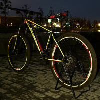 Pegatinas Reflectorizantes Fluorescentes Para Ruedas De Motocicleta Y Bicicletas MTB Advertencia De Seguridad Decorativa - details 6