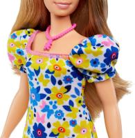 Barbie Fashionista 208 Síndrome Down Vestido Flores Mattel HJT05 - details 2