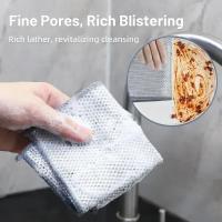 Paño De Limpieza Mágica Individual Para Cocina 50/3 Piezas Metal Acero Con Alambre Herramientas De Limpieza Ecológicas Para Lavado De Ollas Y Platos - details 8