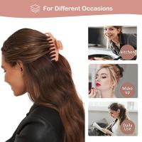 pinzas para el cabello, grandes pinzas antideslizantes para cabello grueso, peinado de mujer - details 2