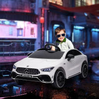 AIYAPLAY Coche Eléctrico para Niños de +3 Años Mercedes-AMG CLA 45 Carro Eléctrico Infantil con Batería 12V Mando a Distancia Faros LED Bocina Música y Ruedas Auxiliares - details 1