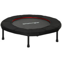 SPORTNOW Trampolín de Fitness Ø102 cm Cama Elástica Plegable con Marco de Acero Antideslizantes Carga 100 kg para Entrenamiento Piernas Cuerpo en Hogar Oficina Gimnasio Azul - details 0
