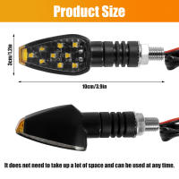 4Pcs Luz De Señalización Para Motocicleta LED Profesional Amarilla Mini Indicador De Giro Universal Para Frente Y Trasero - details 6