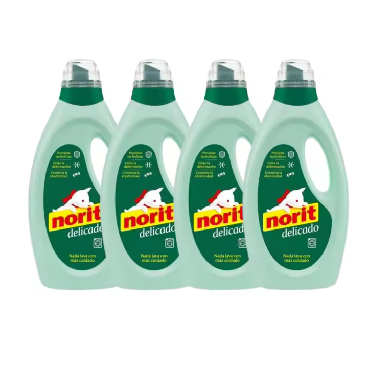 Pack 4- Detergente Norit Delicado 1125ML + 90ML - 1