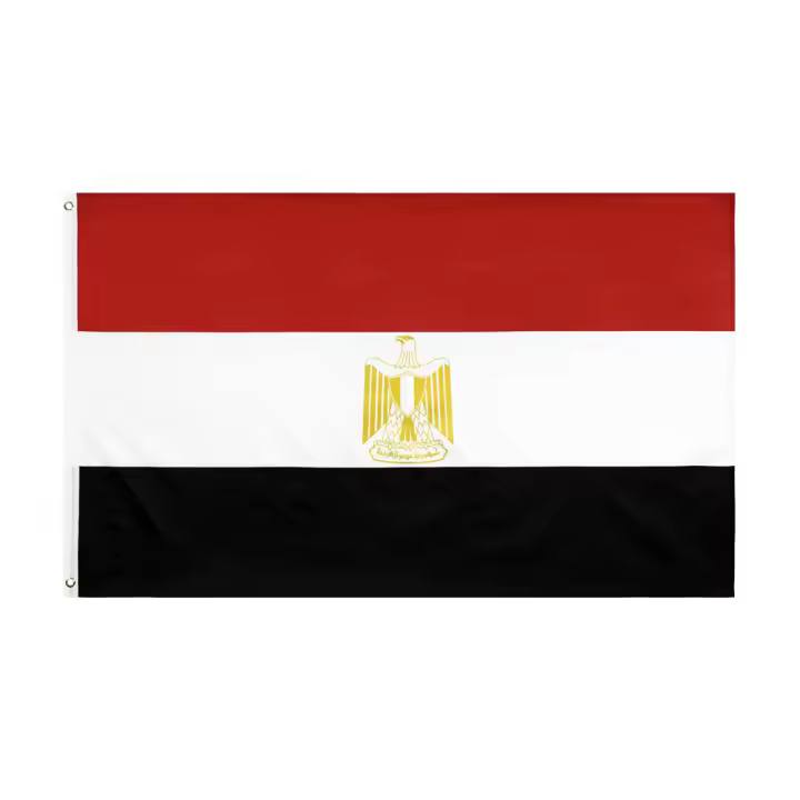 Bandera De Egipto 90x150 CM Para Decoración Material Poliéster Estilo Colgante Personalizable Flaglink - 1