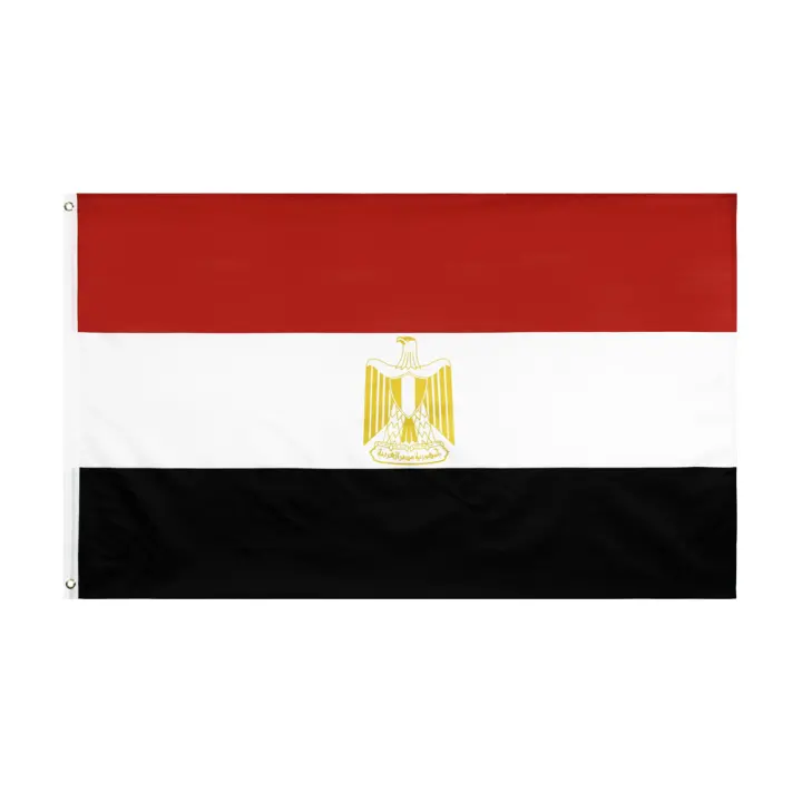 Bandera De Egipto 90x150 CM Para Decoración Material Poliéster Estilo Colgante Personalizable Flaglink - 1