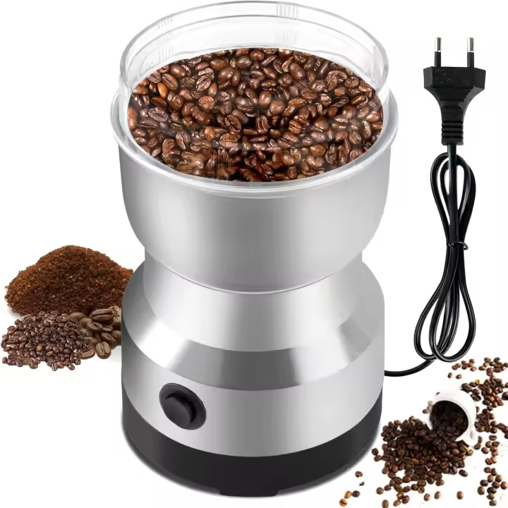 Molinillo de Café Eléctrico 300ml Molinillos Multifuncionales, Molinillo de Semillas Cuatro Hojas de Maple inoxidable para una Molienda FINA y eficiente, Para Moler granos de café, especias, de Lino Semillas, etc. Cafetera - 1