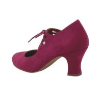 Zapatos De Baile Flamenco Antelina Cordones Para Mujer - details 1