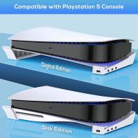 Soporte Horizontal para PS5 con 4 extensiones USB, soporte para capas de consola de gabinete, para disco Playstation 5 y edición Digital - details 4