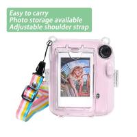 Funda Transparente Para Fujifilm Instax Mini 12 Con Correa De Hombro Y Estuche De Almacenamiento Con Pegatinas Lindas Accesorio De Cuidado Para Cámara Instantánea - details 3